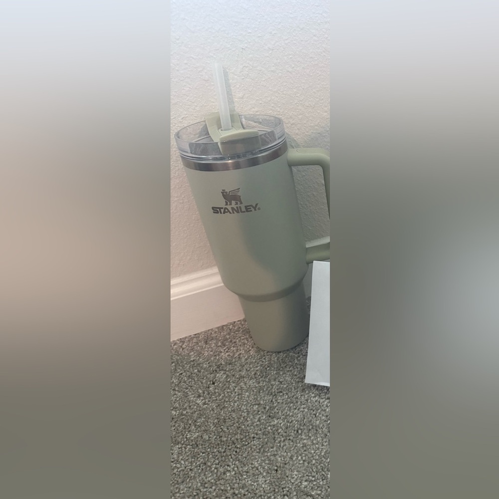 Stanley Sage Green Travel Mug with Straw the target special edition